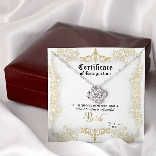 Bride-Certificate Of Achievement