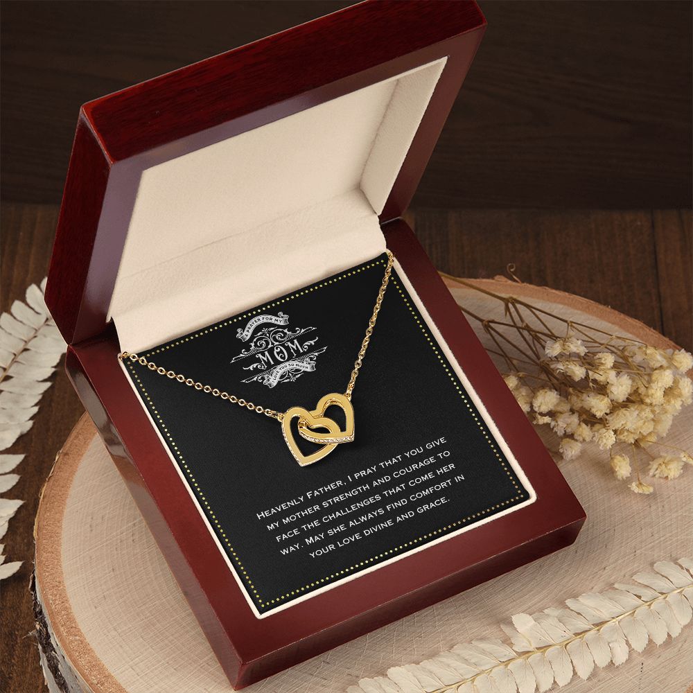 JGF Jewelry Gifts for Family -To My Mommy Heart Pendant Necklace With Message Card From Sons Girlfriend
