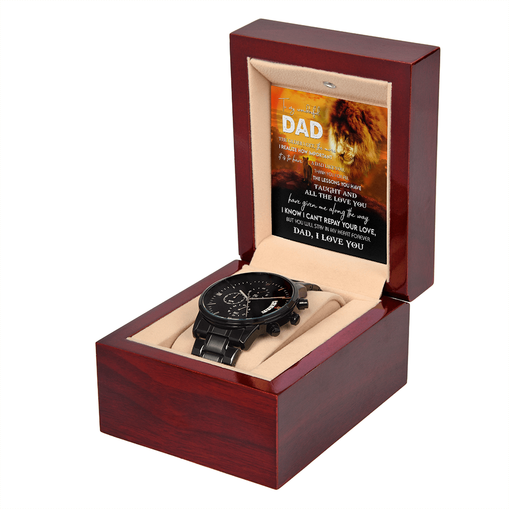 Dad-Repay Your Love-Metal Chronograph Watch