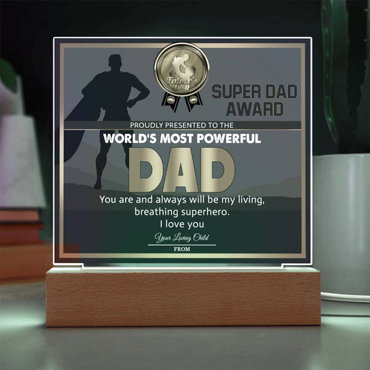 Dad-Super Dad Award-Acrylic