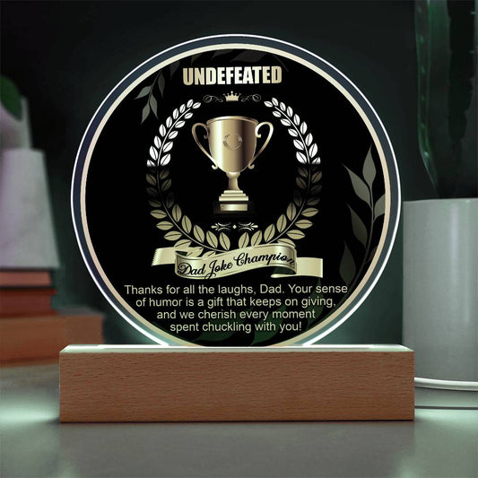 Dad-Dad Joke Champion-Circle Acrylic