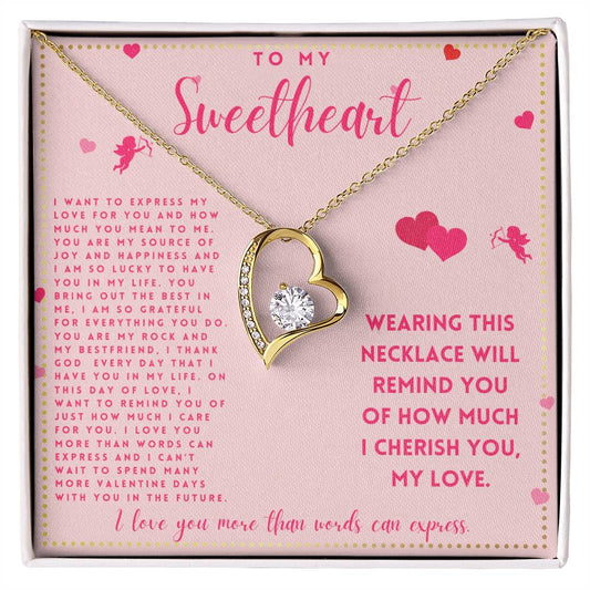 JGF Jewelry Gifts for Family Happy Valentine To My Future Wife Necklace