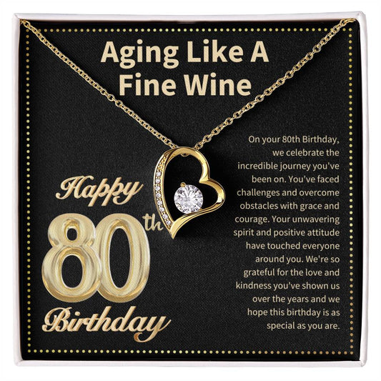 JGF Jewelry Gifts for Family 80 Year Old Birthday Gifts For Women Unique