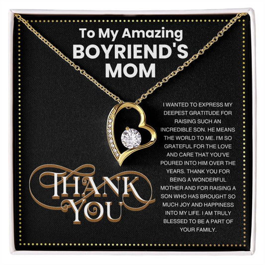JGF Jewelry Gifts for Family Thank You For Being Awesome Gifts for Boyfriend's Mom