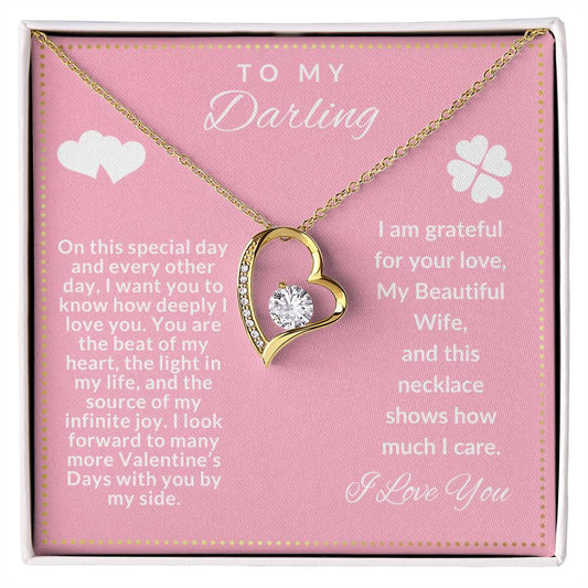 JGF Jewelry Gifts for Family To My Beautiful Wife Necklace From Husband