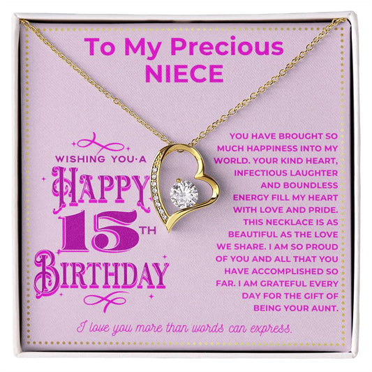 JGF Jewelry Gifts for Family To My Niece Necklace For 18th Birthday From Aunt