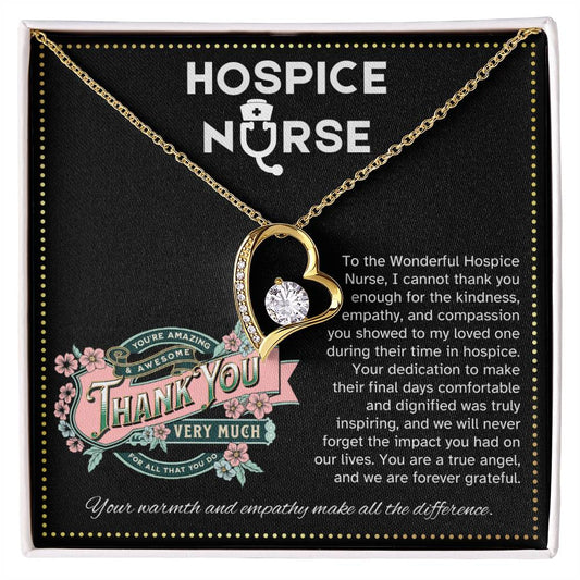 JGF Jewelry Gifts for Family Registered Nurse RN Hospice Nurse Thank You Necklace Gifts