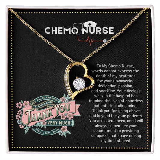 JGF Jewelry Gifts for Family Chemo Gifts For Women Thank You Heart Necklace