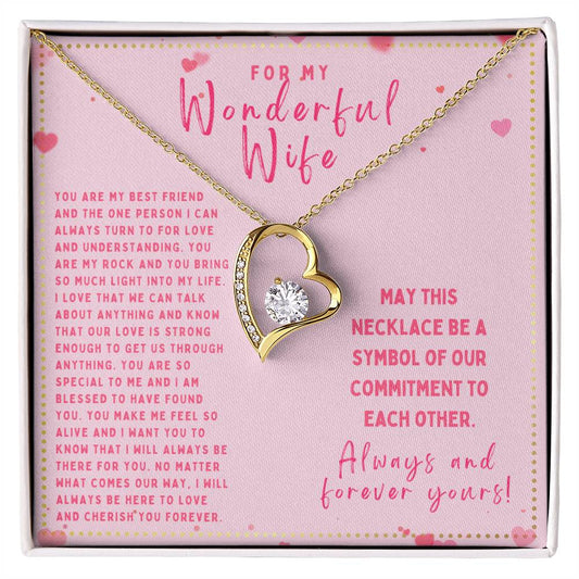 JGF Jewelry Gifts for Family To My Wonderful Wife Valentine Gifts