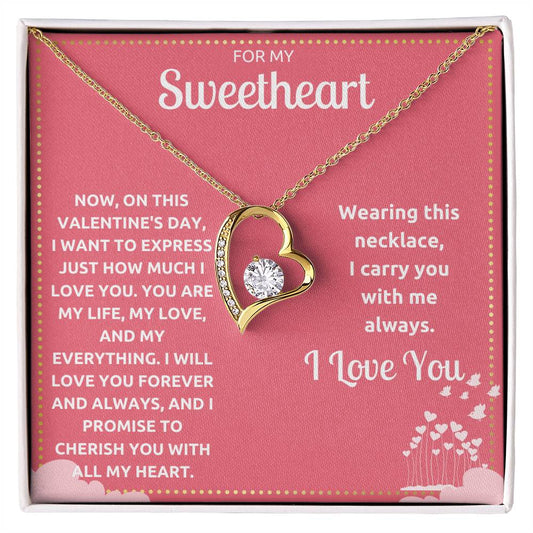 JGF Jewelry Gifts for Family Single Simple Heart Necklace For Girlfriend