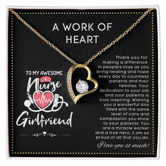 JGF Jewelry Gifts for Family | Nurse Girlfriend Gifts From Boyfriend Necklace | RN Nurse Graduation Gift Ideas