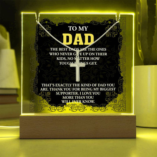To My Dad - The Best Dad Necklace