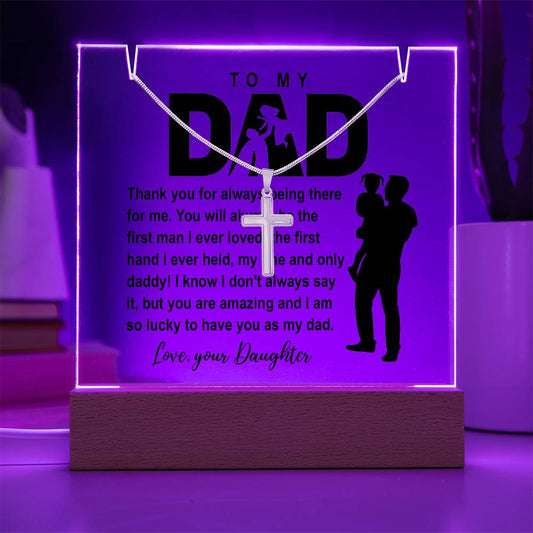 To My Dad - I am So Lucky - Necklace