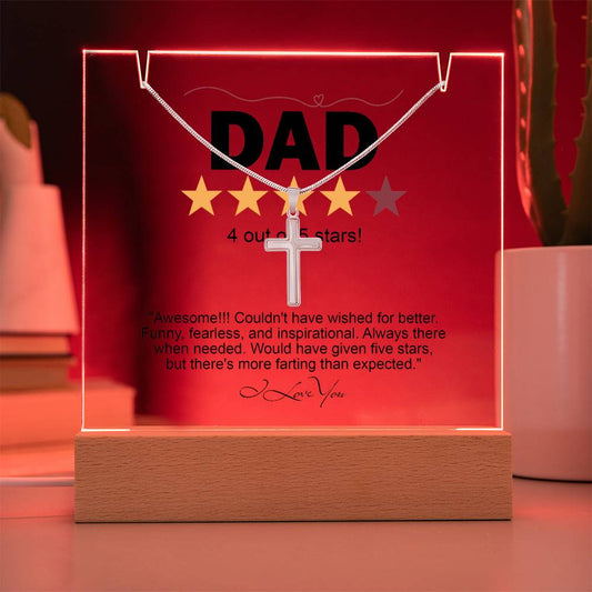 To My Dad - Awesome Dad Necklace