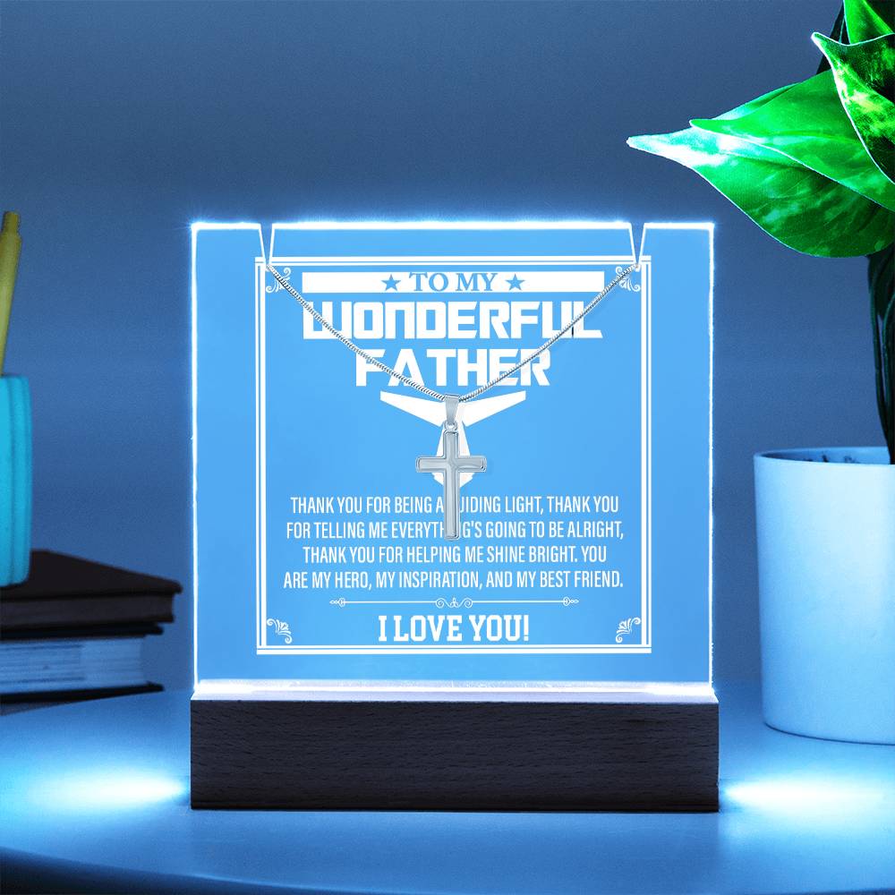 To My Dad - A Guiding Light Necklace