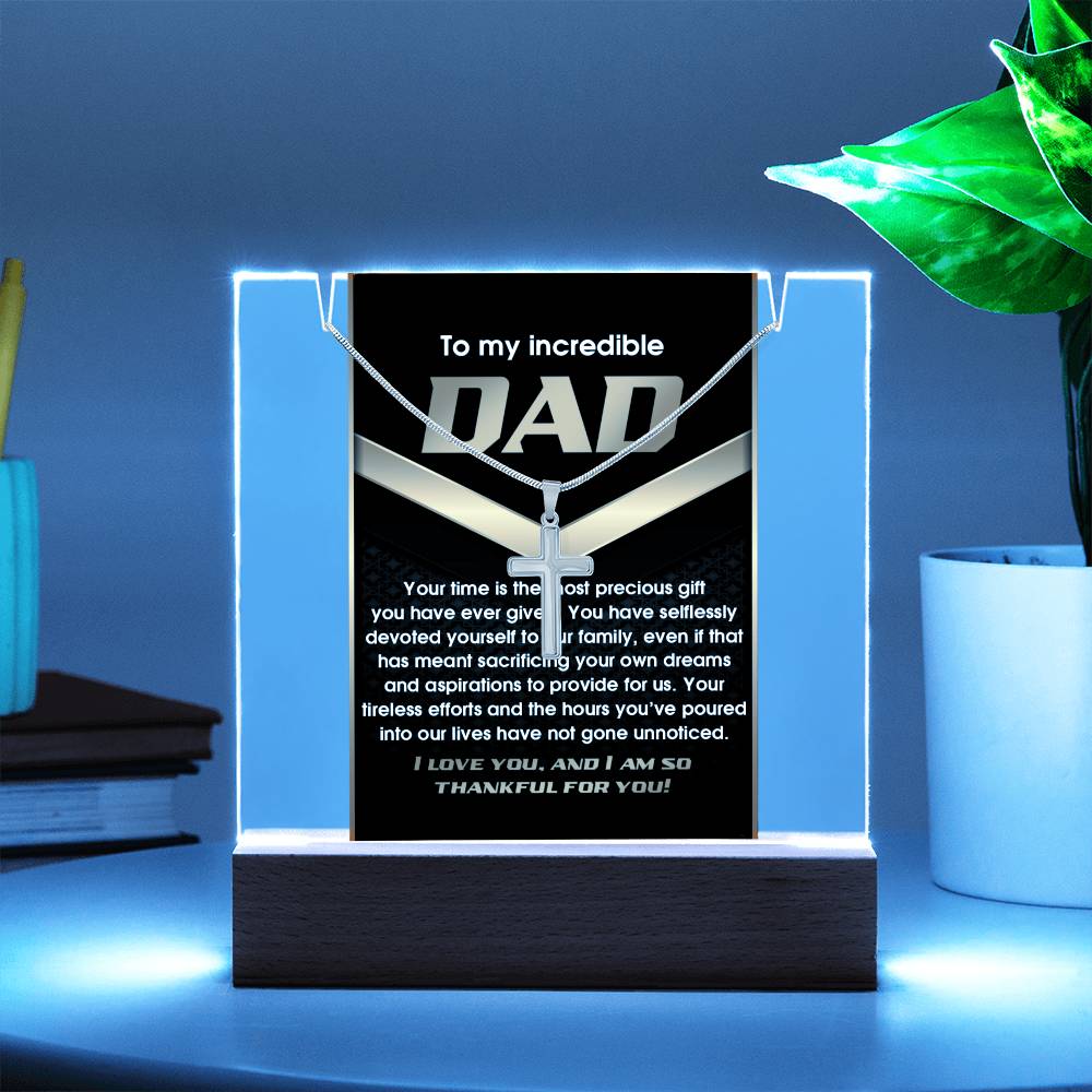 To My Dad - Your Time Has the Most Necklace