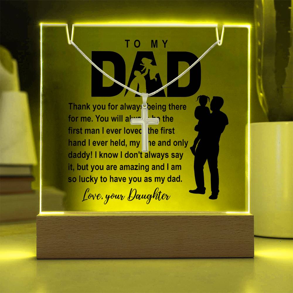 To My Dad - I am So Lucky - Necklace