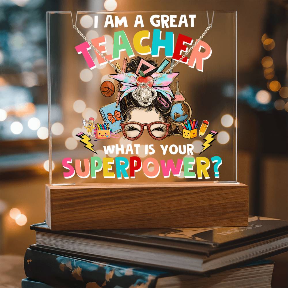 JGF Jewelry Gifts For Family Cute Decoration Gifts For Teachers Desk Women Gift Necklace