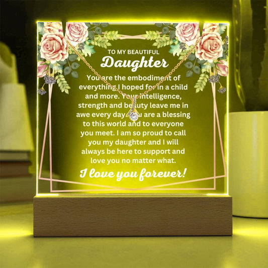 JGF Jewelry Gifts For Family To My Daughter Necklace From Dad