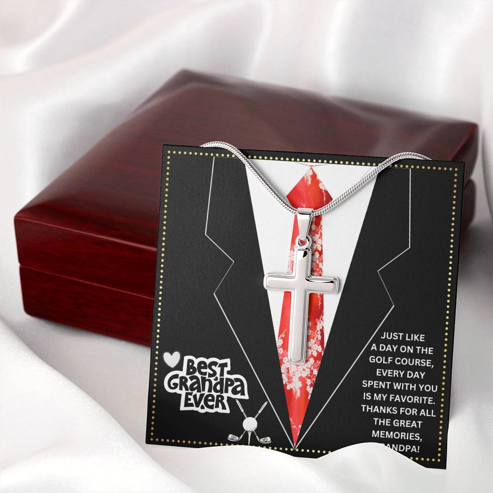 JGF Jewelry Gifts for Family Golf Gramps Birthday Card Gifts For Men From Daughter