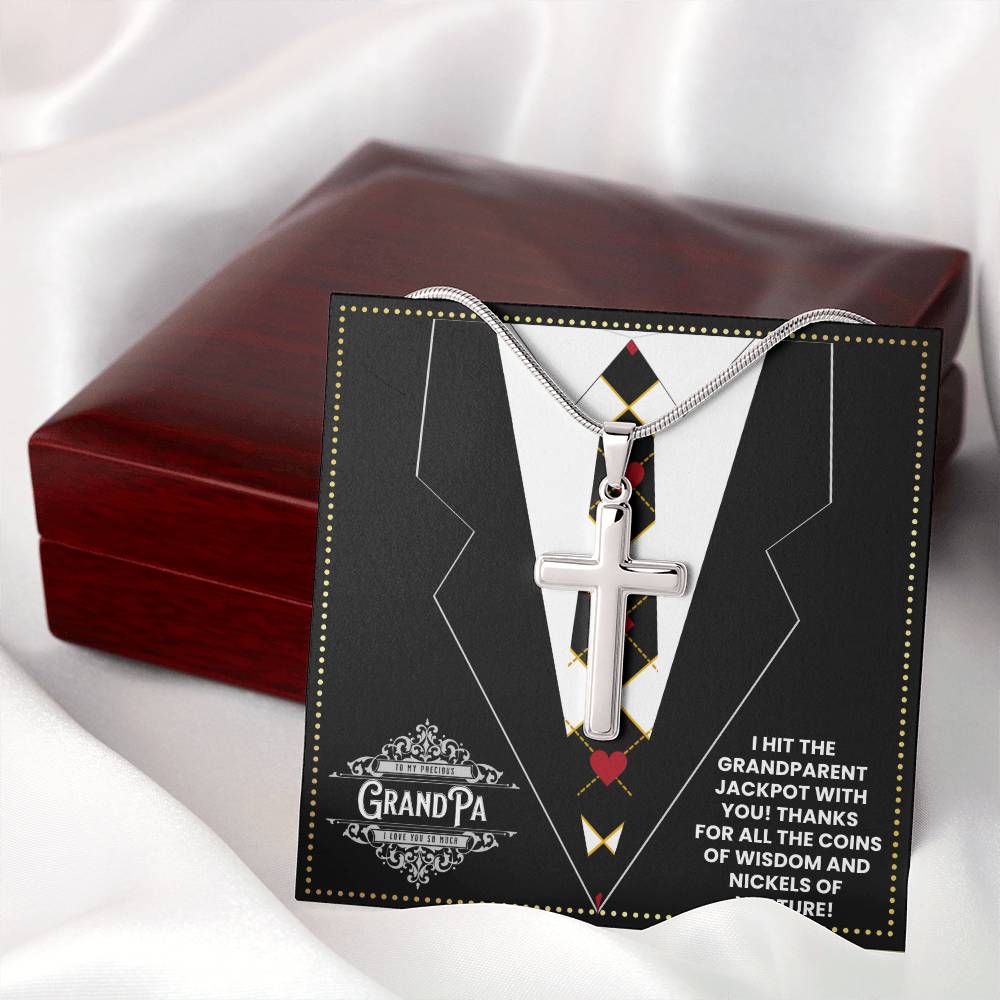 JGF Jewelry Gifts for Family Poker Lovers Gifts For Men Unique Grandpa Gifts for 70th Birthday