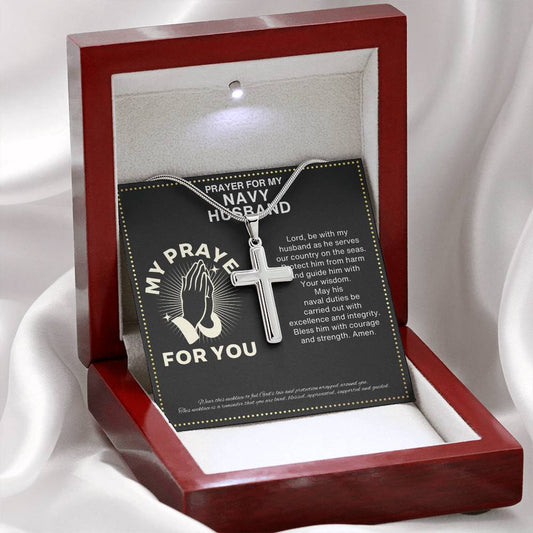 JGF Jewelry Gifts for Family Prayer For My US Navy Husband
