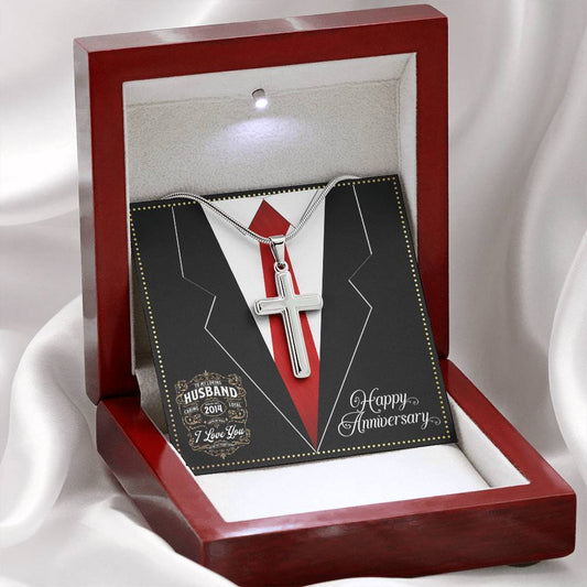 JGF Jewelry Gifts for Family Married Since 2014 Happy Wedding Anniversary Card For Husband