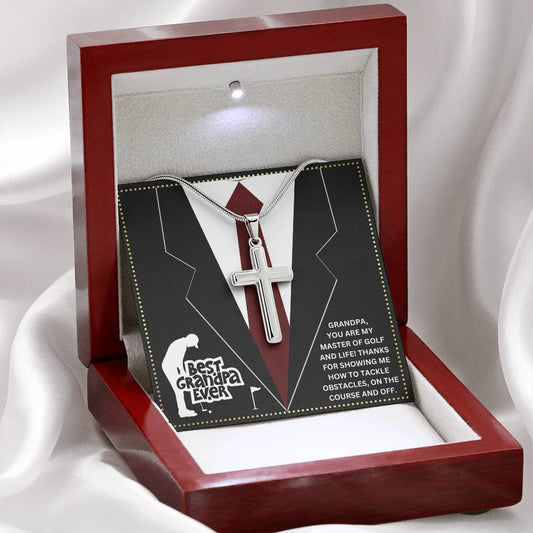 JGF Jewelry Gifts for Family Grandfather Golf Gift From Granddaughter Golfer Grandpa Birthday