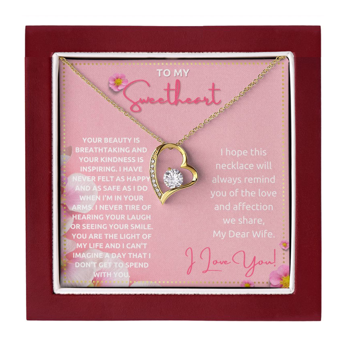 JGF Jewelry Gifts for Family Silver Simple Heart Necklace