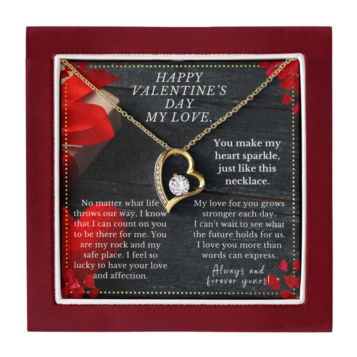 JGF Jewelry Gifts for Family My Love Necklace For Girlfriend