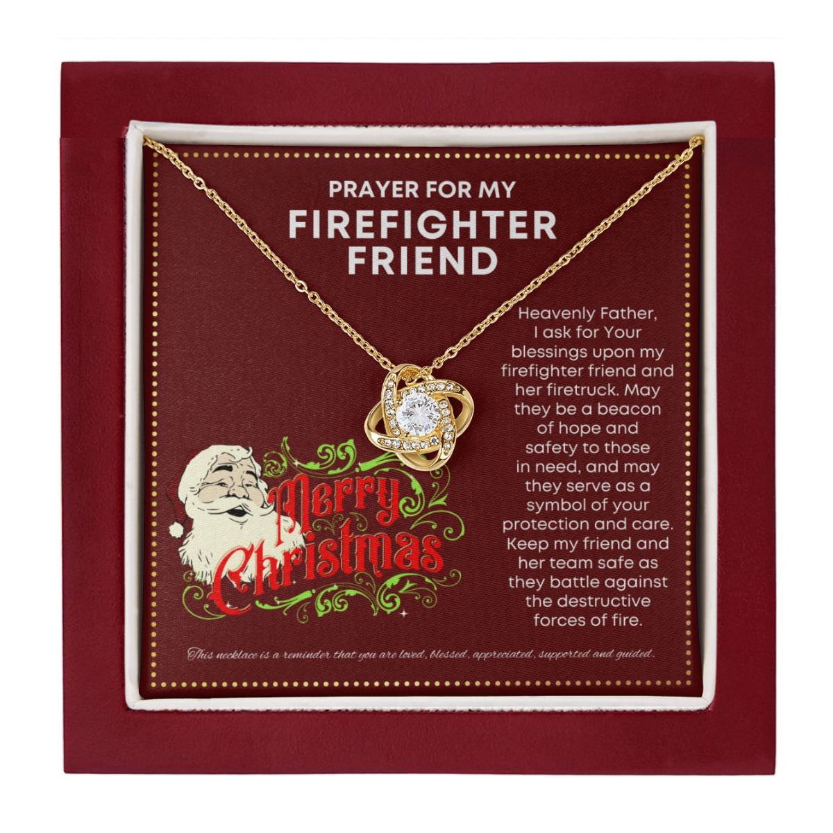 JGF Jewelry Gifts for Family My Friend Is A Firefighter