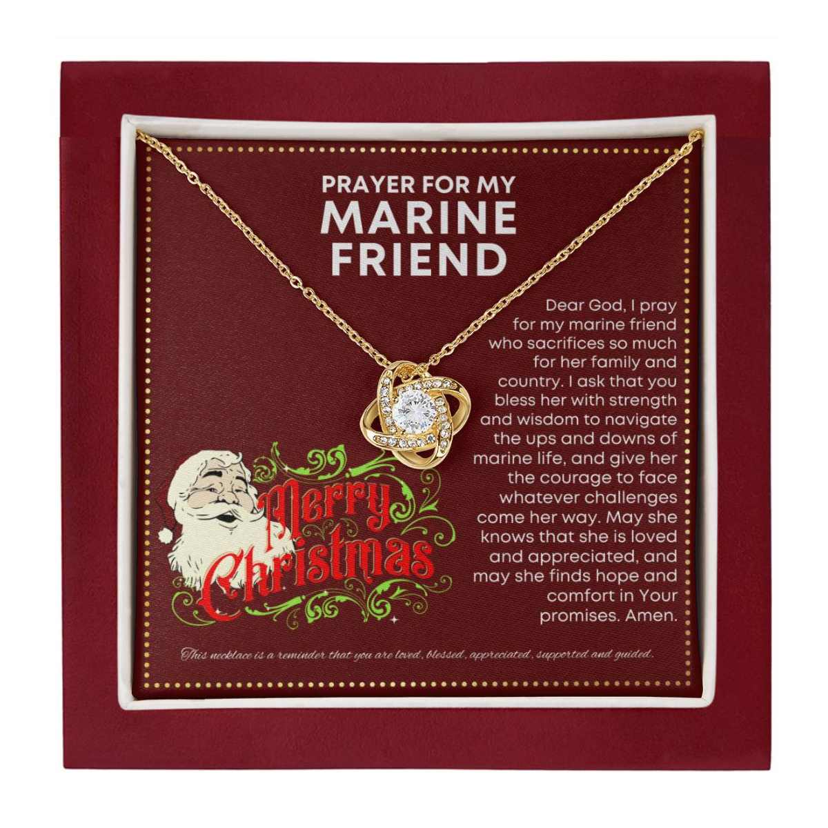 JGF Jewelry Gifts for Family I Love My Marine Friend