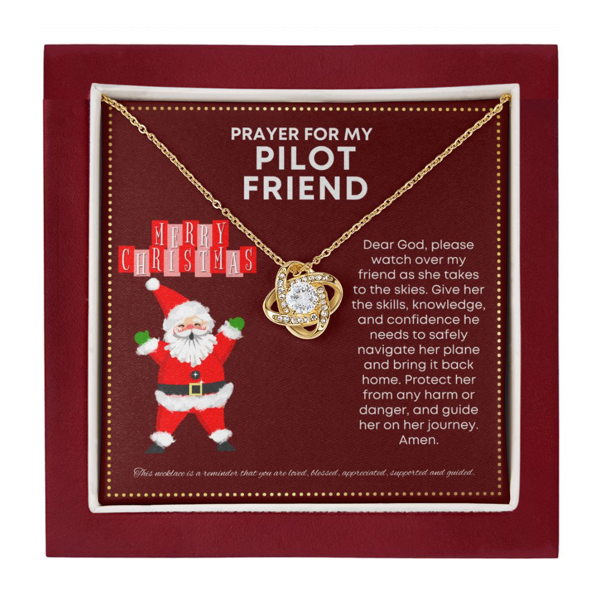 JGF Jewelry Gifts for Family Gift For Pilot Friend BFF Gifts For Women Adult Female Coworker