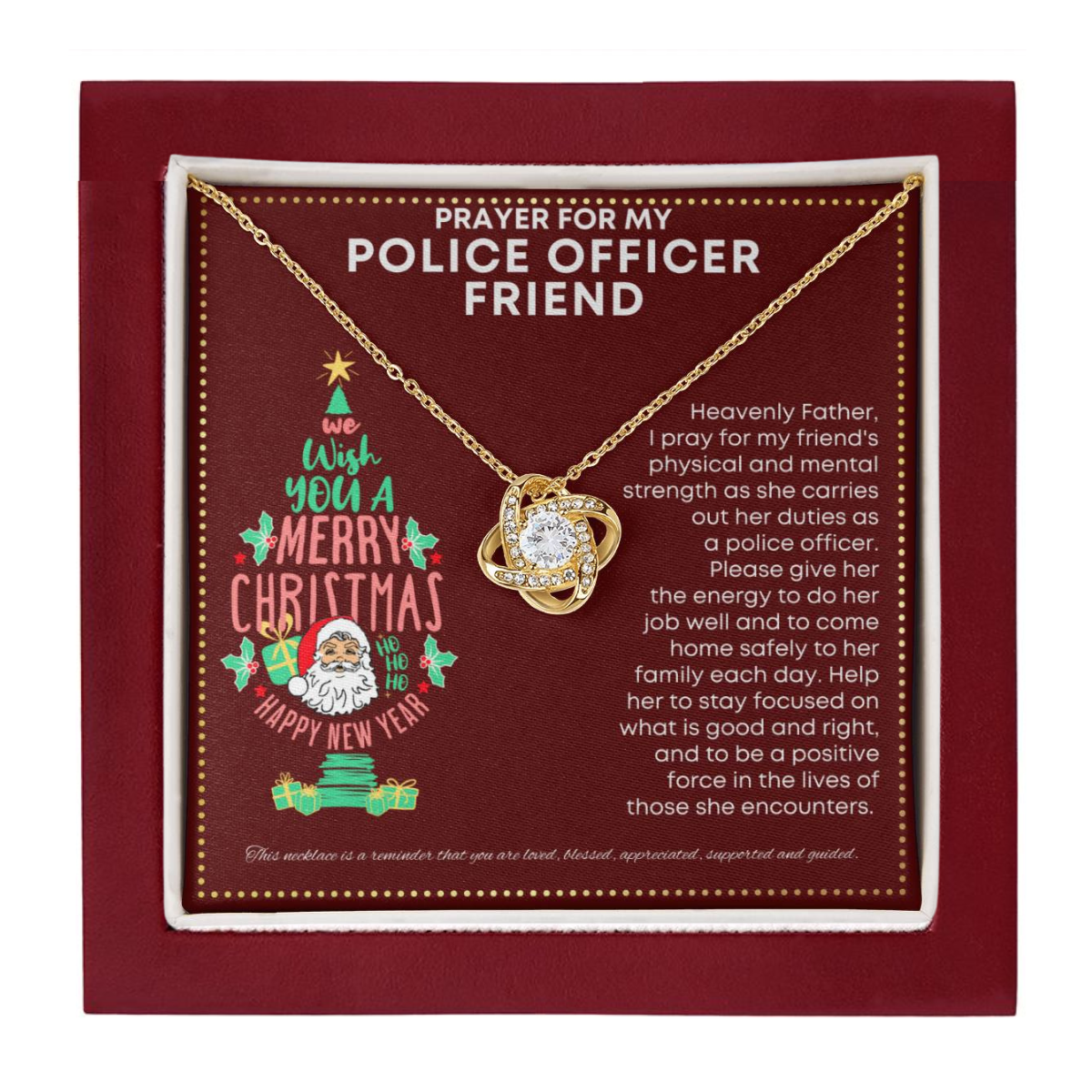 JGF Jewelry Gifts for Family I Love My Police Office Friend