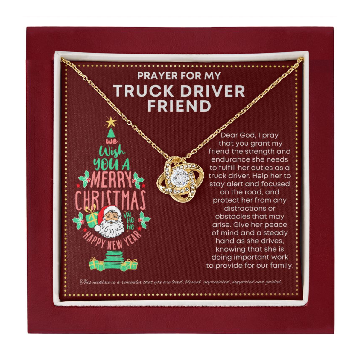 JGF Jewelry Gifts for Family Gift For My Truck Driver Friend