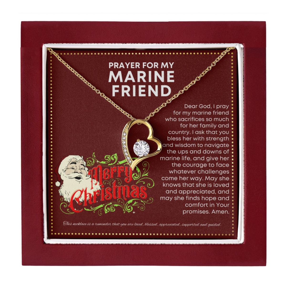 JGF Jewelry Gifts for Family My Friend Is A Marine I Love My Marine Boy Friend