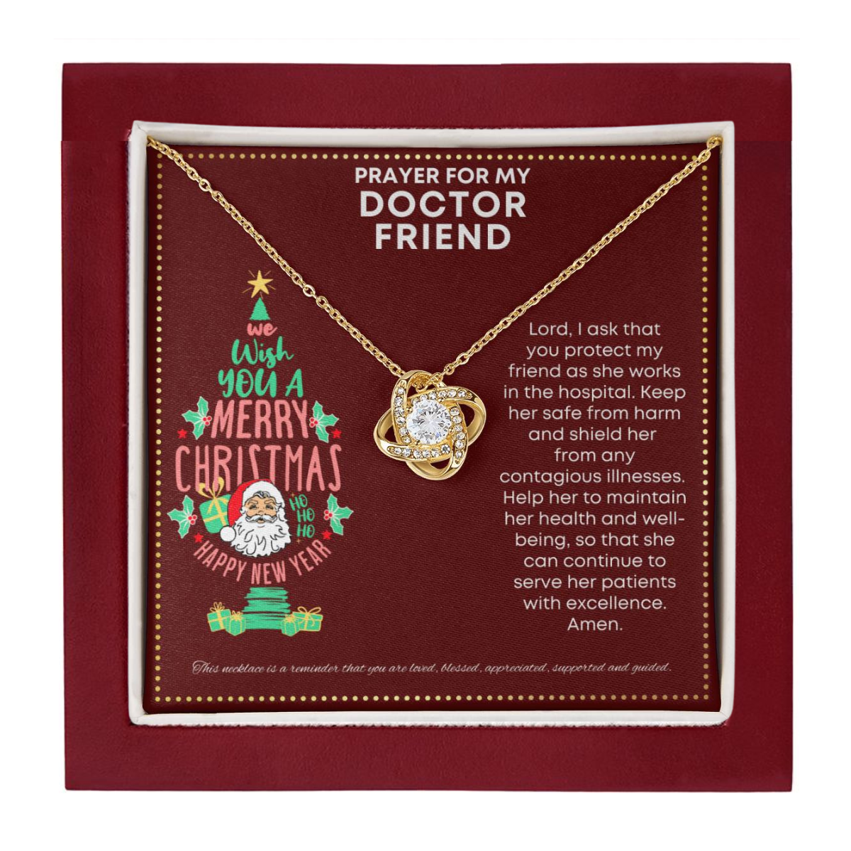 JGF Jewelry Gifts for Family Prayer For My Doctor Friend