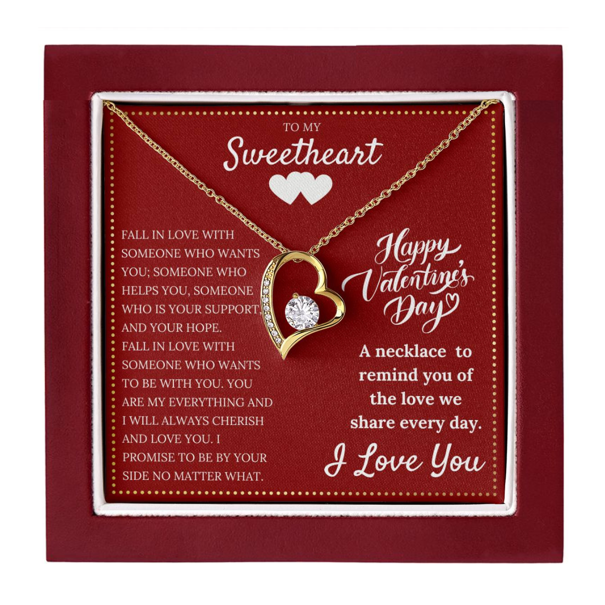 JGF Jewelry Gifts for Family My Future Wife Necklace Gift