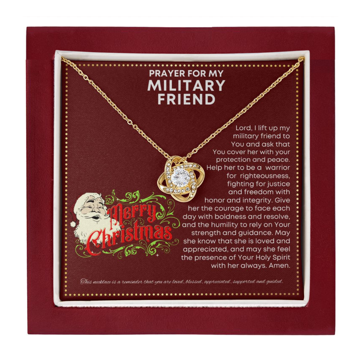 JGF Jewelry Gifts for Family I Love My Female Military Friend