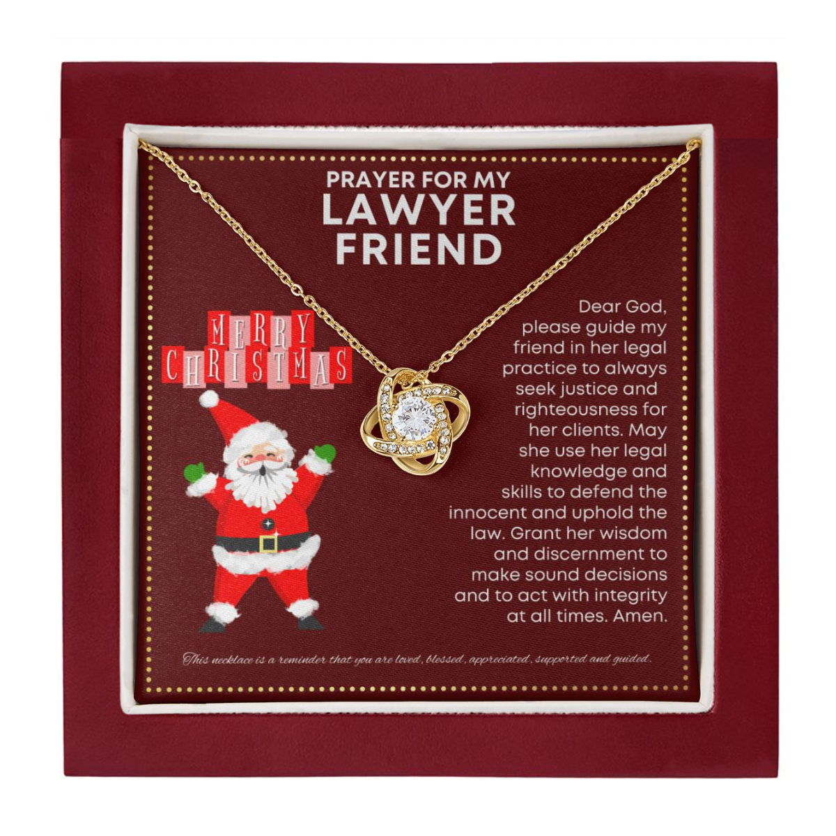 JGF Jewelry Gifts for Family Prayer For My Lawyer Friend