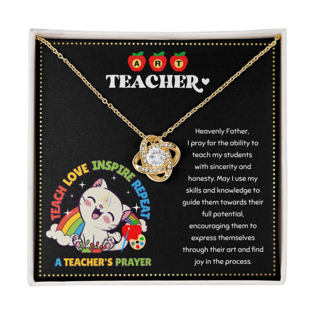 JGF Jewelry Gifts for Family Elementary Art Teacher Retirement Appreciation Gifts for Women