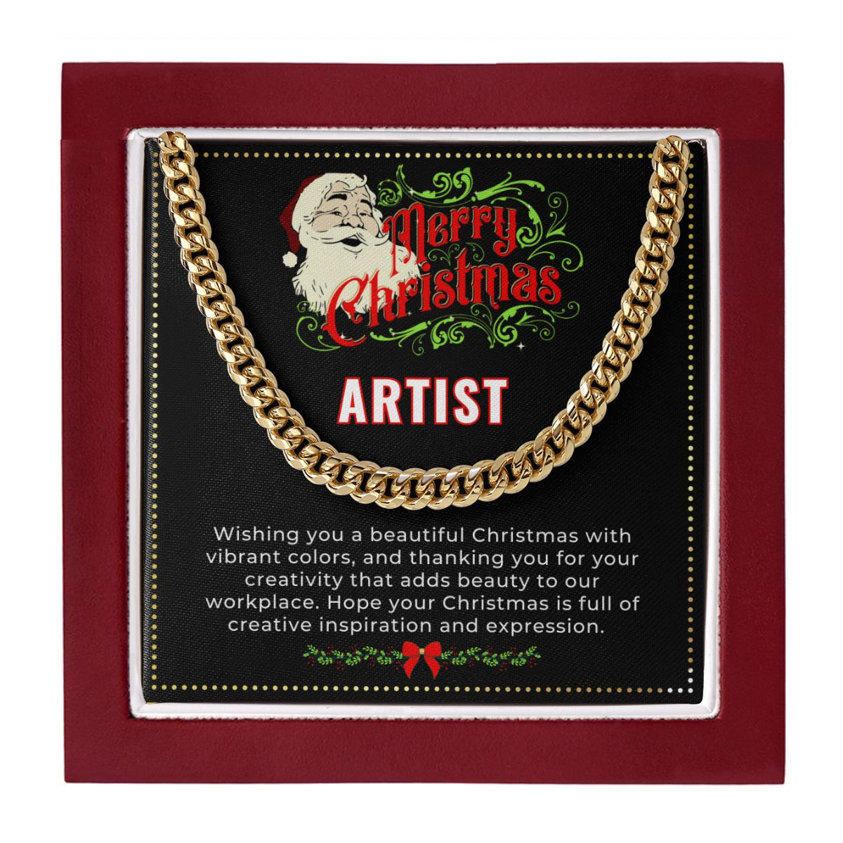 JGF Jewelry Gifts for Family | My Dad is a Tattoo Artist | Artist Sterling Silver Necklace Christmas Gifts for Adult Men