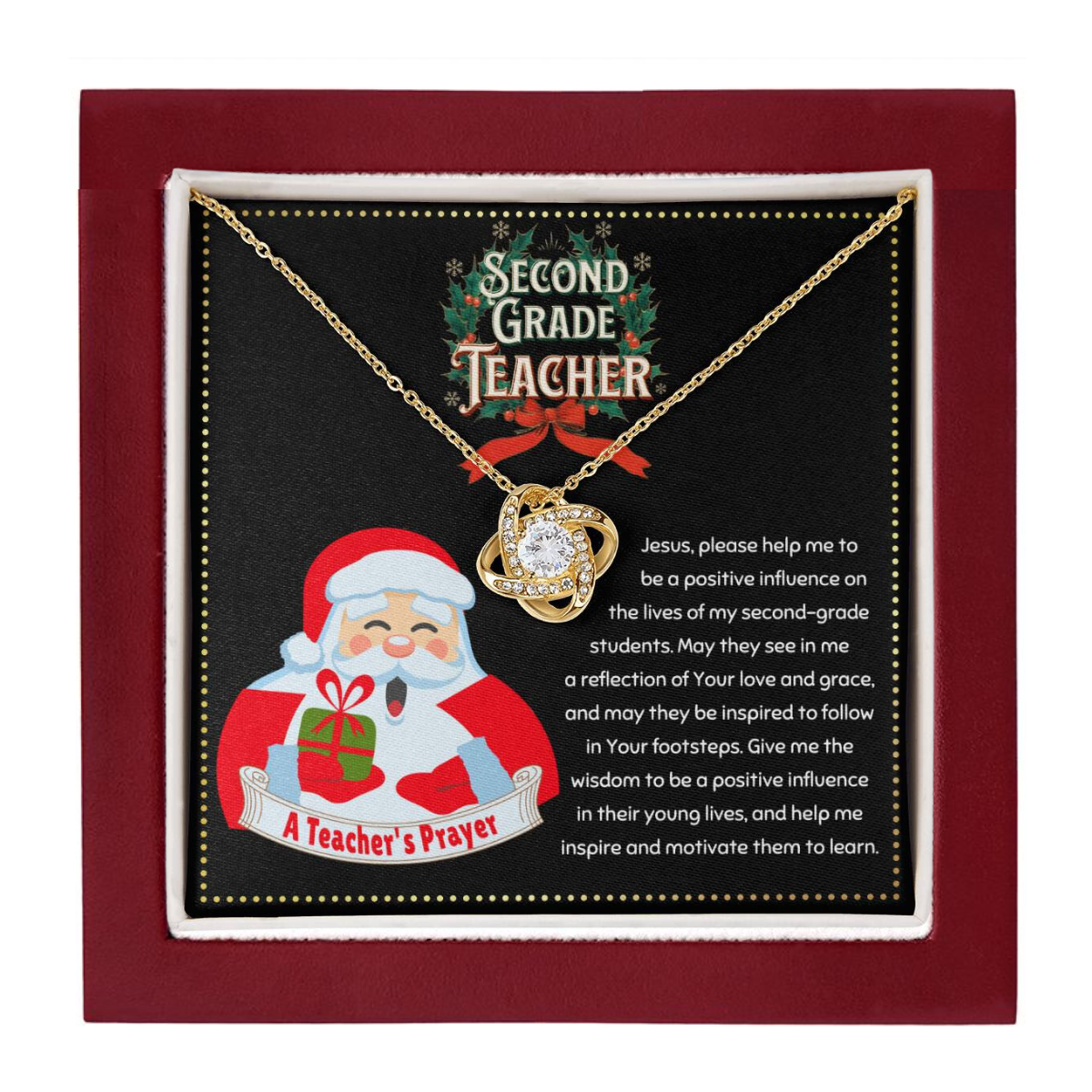 JGF Jewelry Gifts for Family Second 2nd Grade Teacher Gifts Retirement For Women