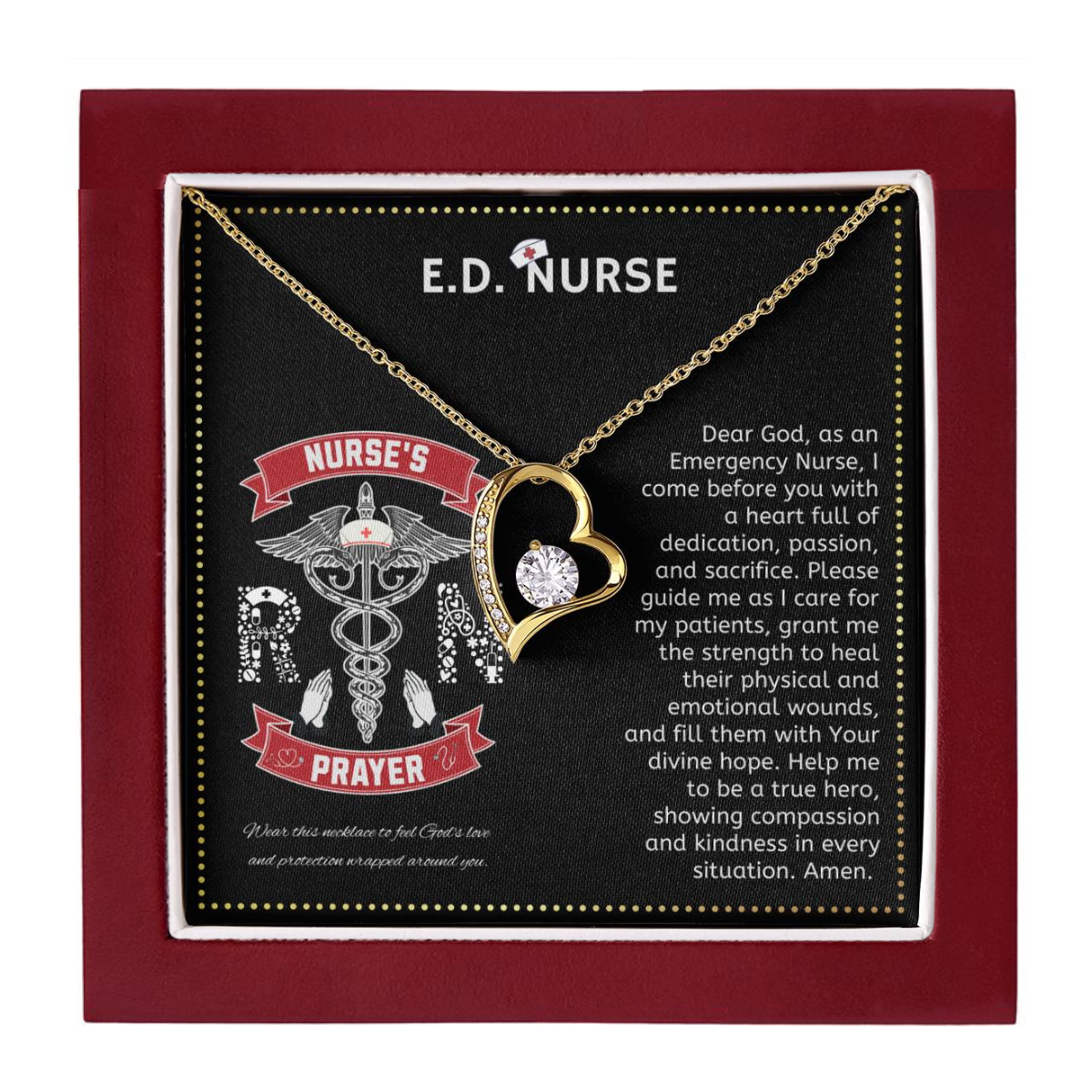 JGF Jewelry Gifts for Family | Emergency Department ED ER Nurse Accessories Essentials