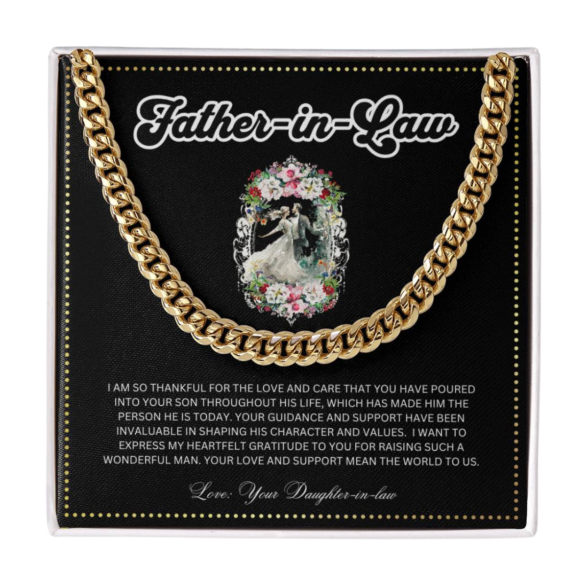 JGF Jewelry Gifts for Family | Wedding Gift For Father In Law From Daughter In Law