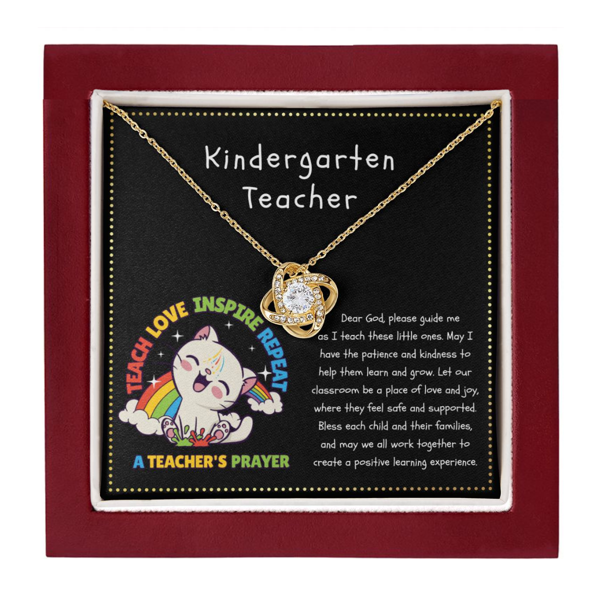 JGF Jewelry Gifts for Family Teacher Appreciation Gifts Kindergarten Classroom New Teacher