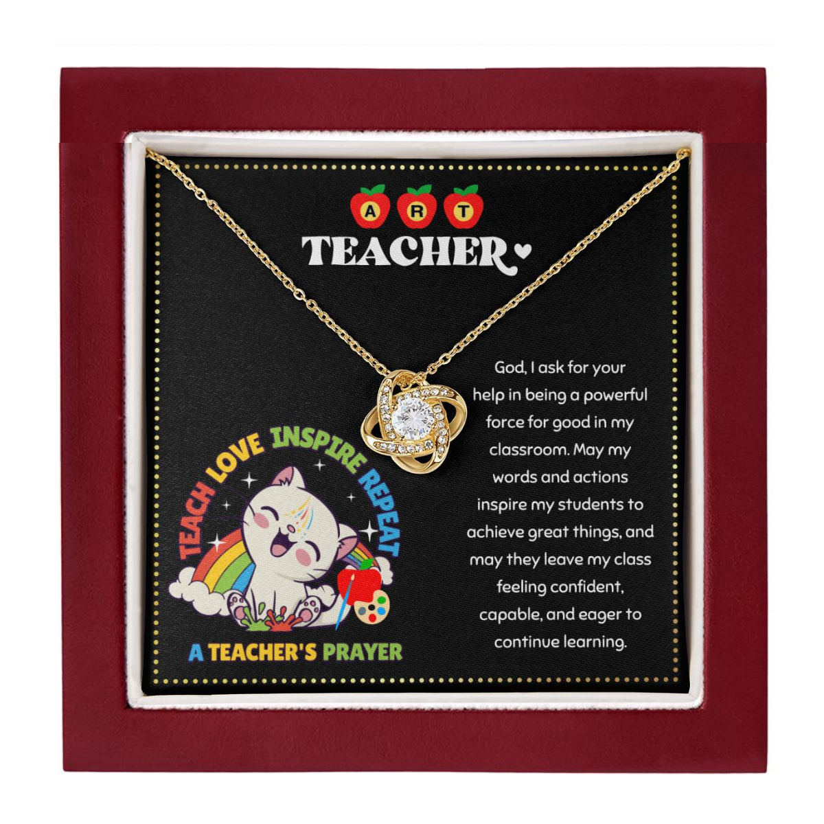 JGF Jewelry Gifts for Family Art Teacher Cool Gifts For Women Artist Lover Retirement Gifts