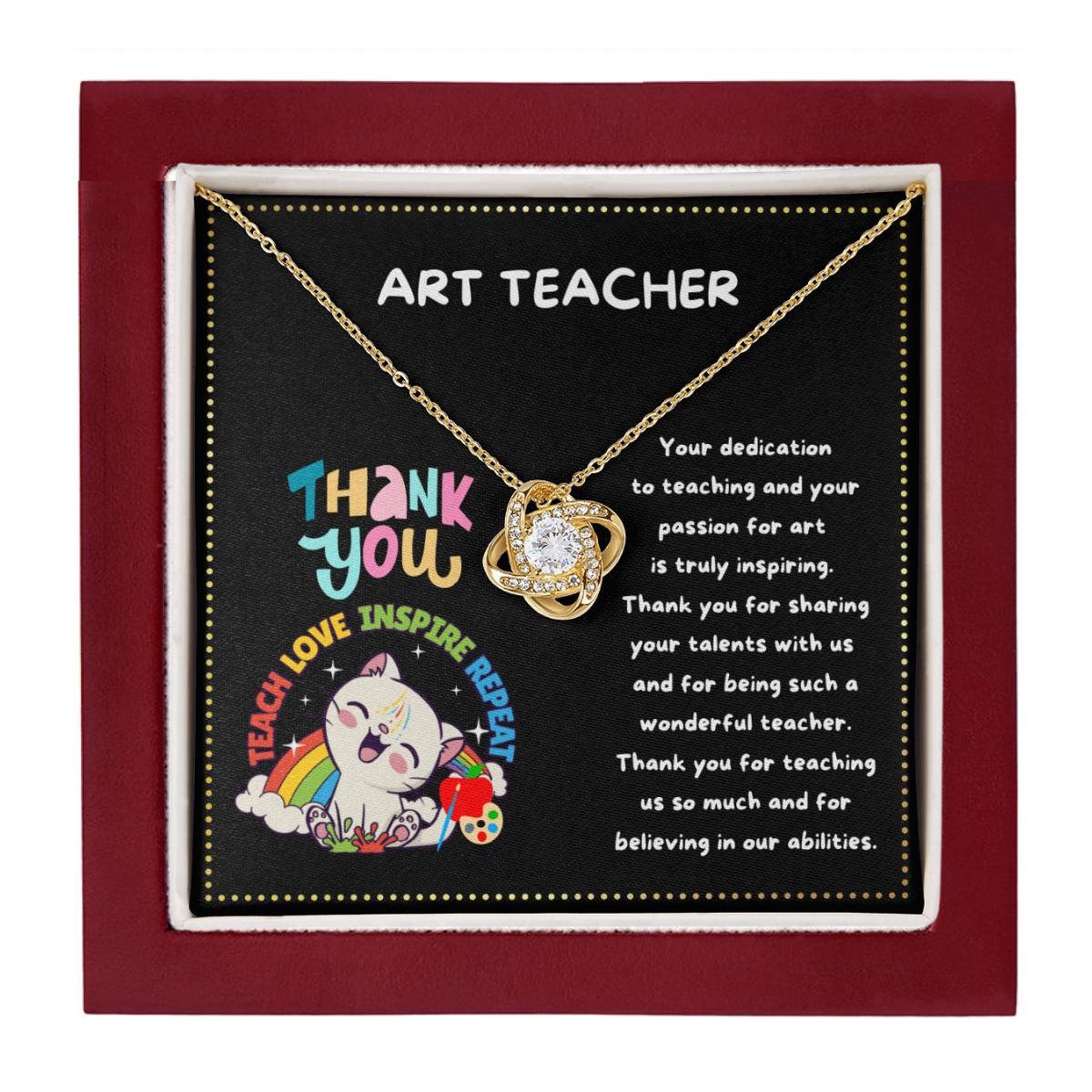 JGF Jewelry Gifts for Family Retirement Art Teacher Thank You Appreciation Gifts For Women