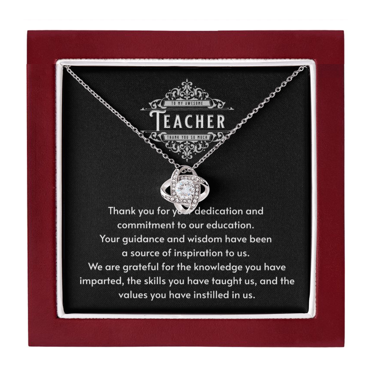 JGF Jewelry Gifts for Family Going Away Farewell Necklace Gift Ideas for Female Teachers from Students