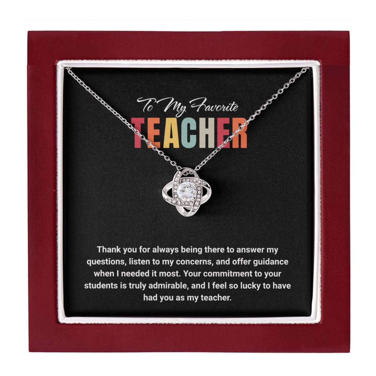 JGF Jewelry Gifts for Family: Daycare Teacher Farewell Goodbye Thank You Gift as Appreciation from Students